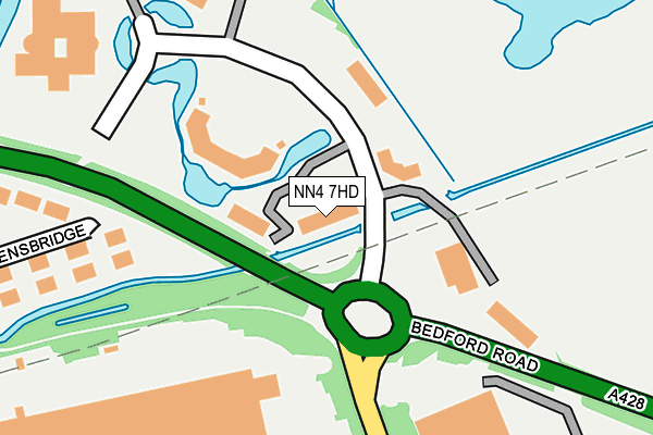 NN4 7HD map - OS OpenMap – Local (Ordnance Survey)