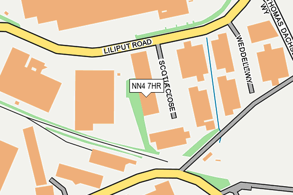 NN4 7HR map - OS OpenMap – Local (Ordnance Survey)