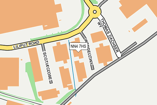 NN4 7HS map - OS OpenMap – Local (Ordnance Survey)