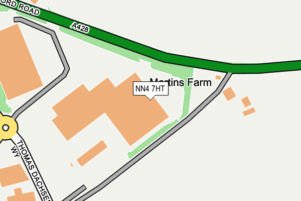 NN4 7HT map - OS OpenMap – Local (Ordnance Survey)