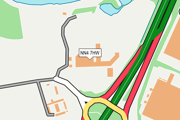 NN4 7HW map - OS OpenMap – Local (Ordnance Survey)