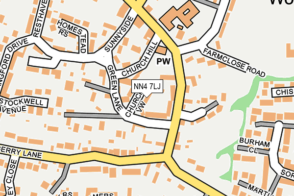 NN4 7LJ map - OS OpenMap – Local (Ordnance Survey)