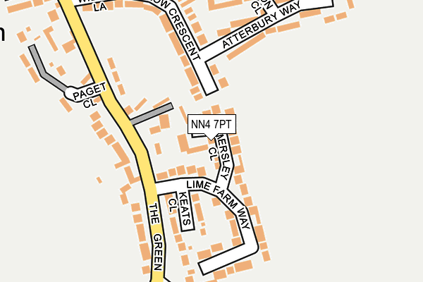 NN4 7PT map - OS OpenMap – Local (Ordnance Survey)