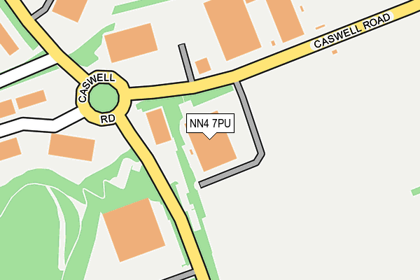 NN4 7PU map - OS OpenMap – Local (Ordnance Survey)