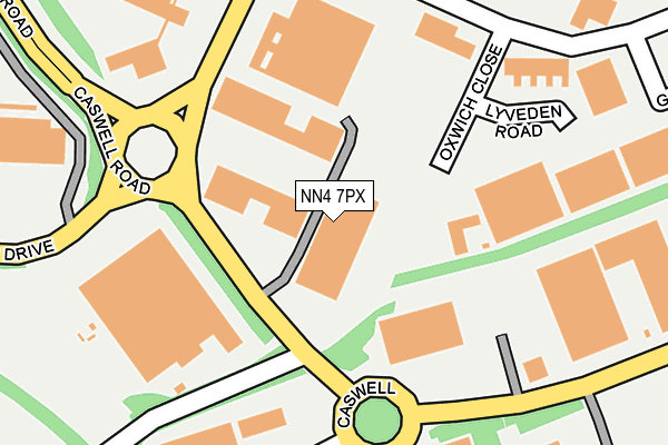 NN4 7PX map - OS OpenMap – Local (Ordnance Survey)