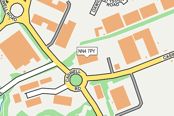 NN4 7PY map - OS OpenMap – Local (Ordnance Survey)