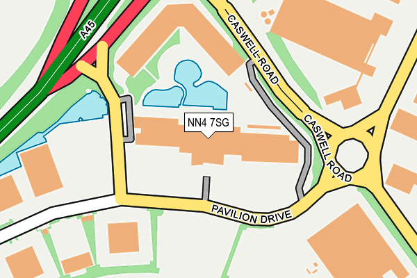 NN4 7SG map - OS OpenMap – Local (Ordnance Survey)