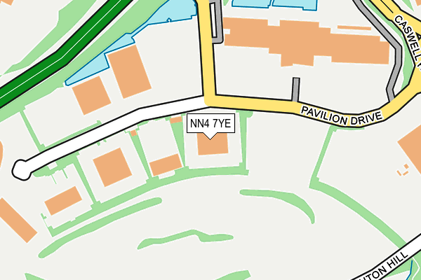 NN4 7YE map - OS OpenMap – Local (Ordnance Survey)