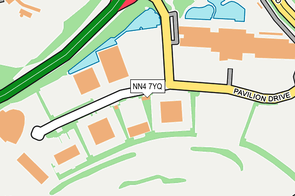 NN4 7YQ map - OS OpenMap – Local (Ordnance Survey)