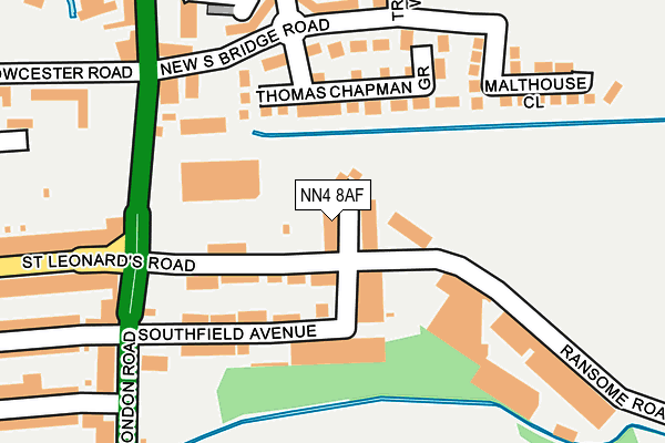 NN4 8AF map - OS OpenMap – Local (Ordnance Survey)
