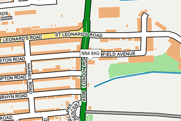 NN4 8AG map - OS OpenMap – Local (Ordnance Survey)