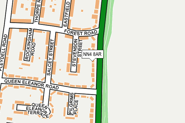 NN4 8AR map - OS OpenMap – Local (Ordnance Survey)