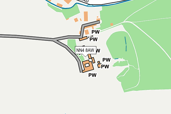 NN4 8AW map - OS OpenMap – Local (Ordnance Survey)
