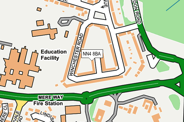 NN4 8BA map - OS OpenMap – Local (Ordnance Survey)
