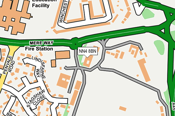 NN4 8BN map - OS OpenMap – Local (Ordnance Survey)