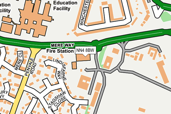 NN4 8BW map - OS OpenMap – Local (Ordnance Survey)
