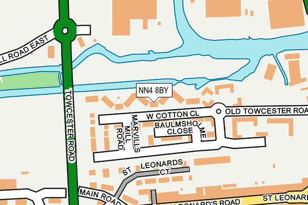 NN4 8BY map - OS OpenMap – Local (Ordnance Survey)