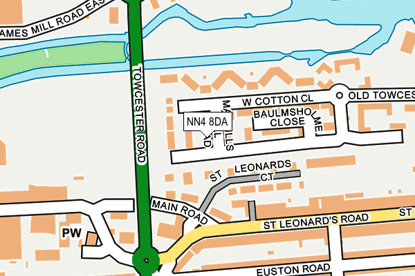 NN4 8DA map - OS OpenMap – Local (Ordnance Survey)