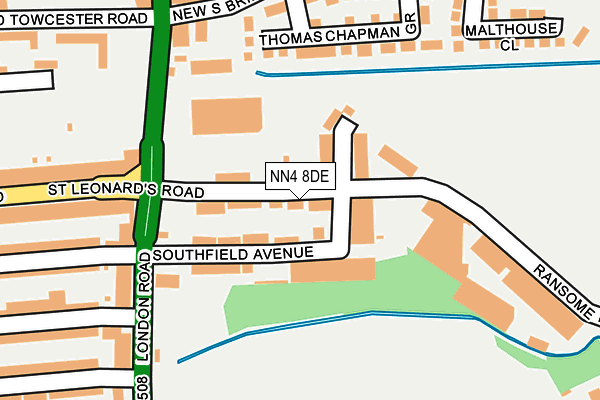 NN4 8DE map - OS OpenMap – Local (Ordnance Survey)
