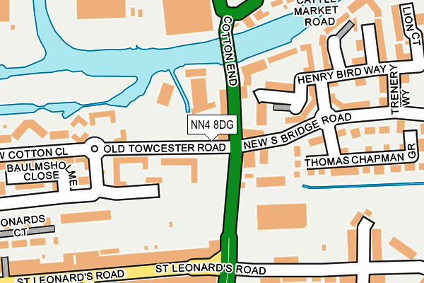 NN4 8DG map - OS OpenMap – Local (Ordnance Survey)
