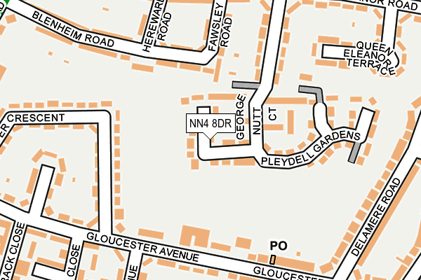 NN4 8DR map - OS OpenMap – Local (Ordnance Survey)