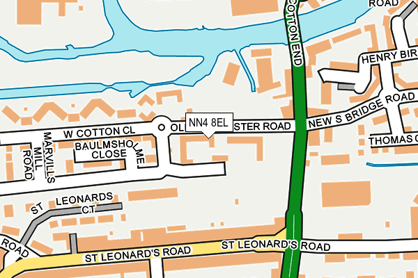 NN4 8EL map - OS OpenMap – Local (Ordnance Survey)