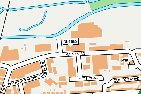 NN4 8ES map - OS OpenMap – Local (Ordnance Survey)