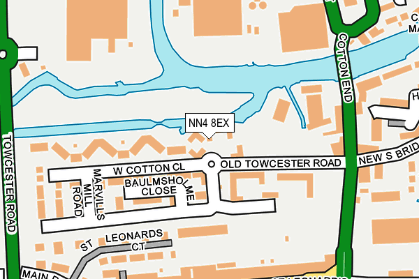 NN4 8EX map - OS OpenMap – Local (Ordnance Survey)