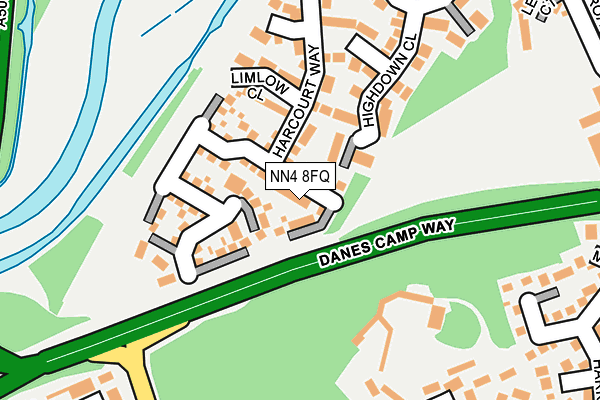 NN4 8FQ map - OS OpenMap – Local (Ordnance Survey)