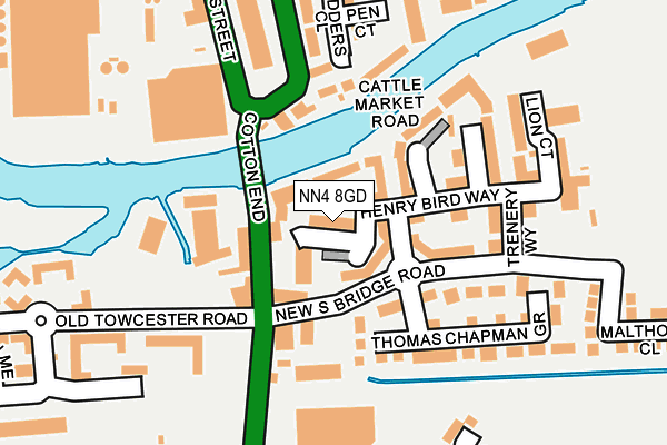 NN4 8GD map - OS OpenMap – Local (Ordnance Survey)