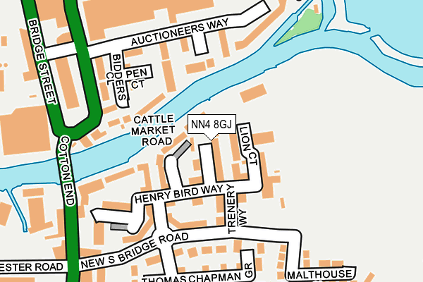 NN4 8GJ map - OS OpenMap – Local (Ordnance Survey)