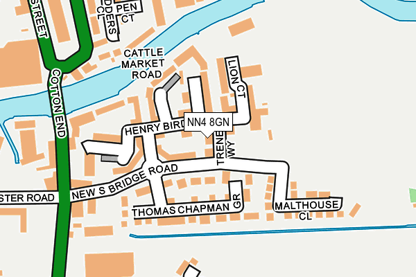 NN4 8GN map - OS OpenMap – Local (Ordnance Survey)