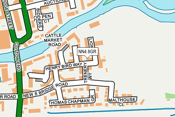 NN4 8GR map - OS OpenMap – Local (Ordnance Survey)