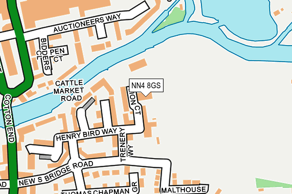 NN4 8GS map - OS OpenMap – Local (Ordnance Survey)