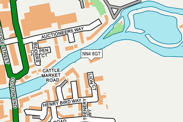 NN4 8GT map - OS OpenMap – Local (Ordnance Survey)