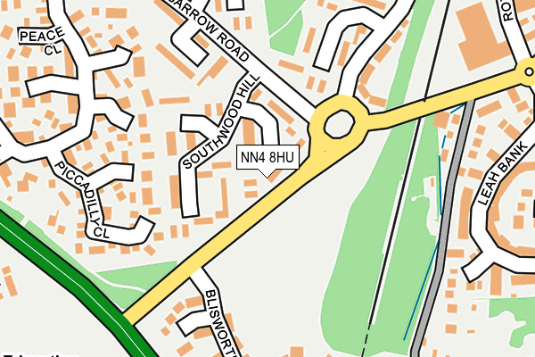 NN4 8HU map - OS OpenMap – Local (Ordnance Survey)