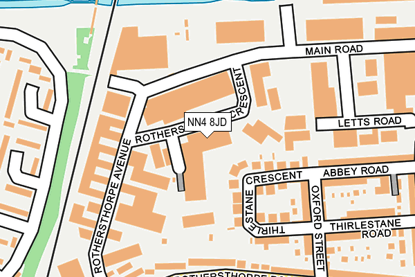 NN4 8JD map - OS OpenMap – Local (Ordnance Survey)