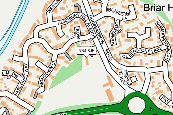 NN4 8JE map - OS OpenMap – Local (Ordnance Survey)