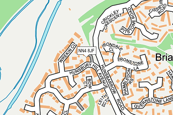 NN4 8JF map - OS OpenMap – Local (Ordnance Survey)