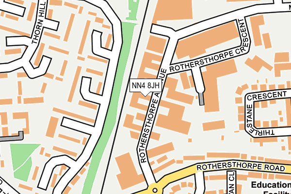 NN4 8JH map - OS OpenMap – Local (Ordnance Survey)