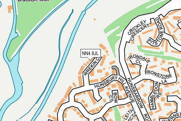 NN4 8JL map - OS OpenMap – Local (Ordnance Survey)
