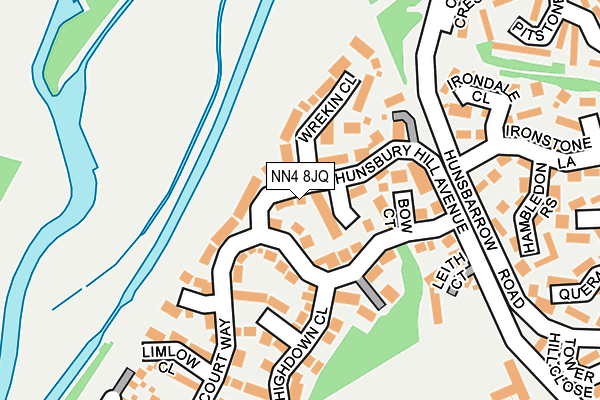 NN4 8JQ map - OS OpenMap – Local (Ordnance Survey)