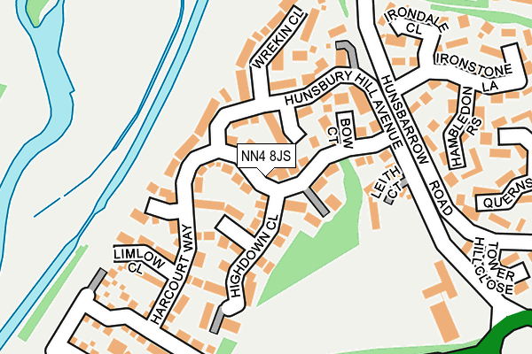NN4 8JS map - OS OpenMap – Local (Ordnance Survey)
