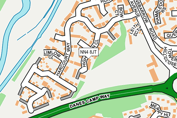 NN4 8JT map - OS OpenMap – Local (Ordnance Survey)