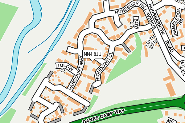 NN4 8JU map - OS OpenMap – Local (Ordnance Survey)