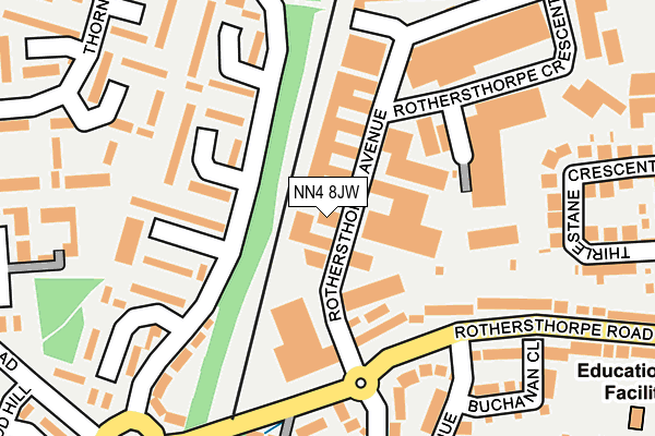 NN4 8JW map - OS OpenMap – Local (Ordnance Survey)