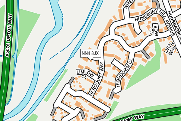 NN4 8JX map - OS OpenMap – Local (Ordnance Survey)