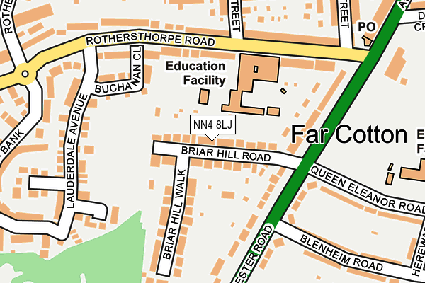 Map of M PALI CONSTRUCTION LTD at local scale