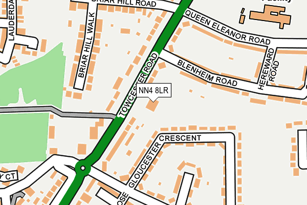 NN4 8LR map - OS OpenMap – Local (Ordnance Survey)