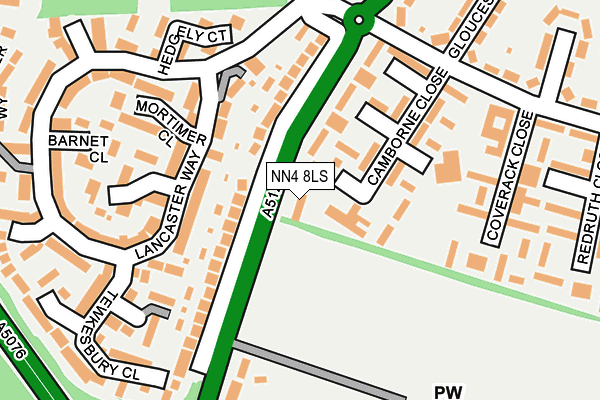 NN4 8LS map - OS OpenMap – Local (Ordnance Survey)
